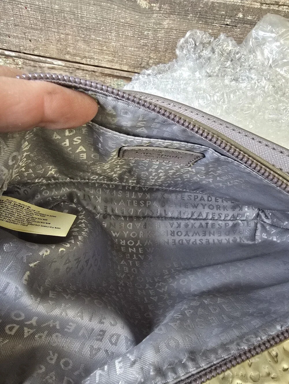 Kate Spade New York Greta Court Ramey Glitter Crossbody In Cityscape Gray